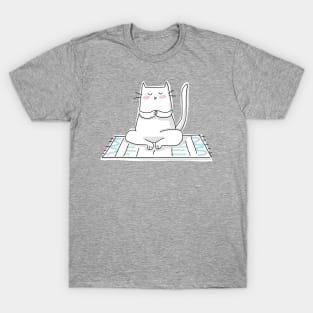 Zen Cat Doing Yoga T-Shirt